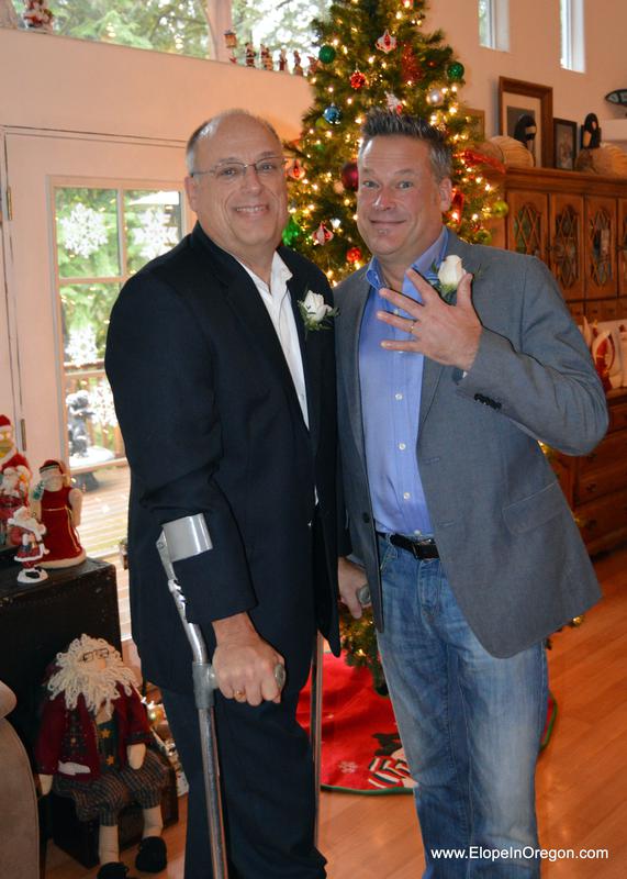 Christmas elopement. gay marriage