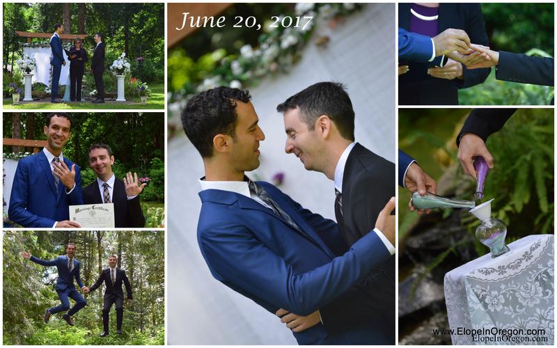 beautiful, same sex. gay marriage elopement in Oregon.