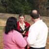 This was an elopement ceremony on New Years Day high up in a pasture on a horse farm. The ceremony took place on the site of their future home was to be built. Oregon wedding officiant