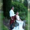 groom in kilt. bride in gown, wedding in Oregon